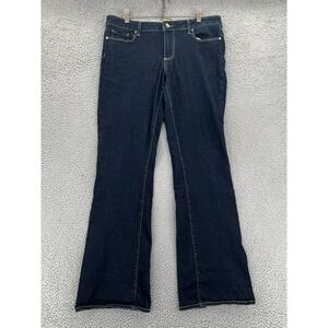 Paige Womens Blue Dark Wash Coin Pocket‎ Classic Denim Bootcut Jeans Size 31